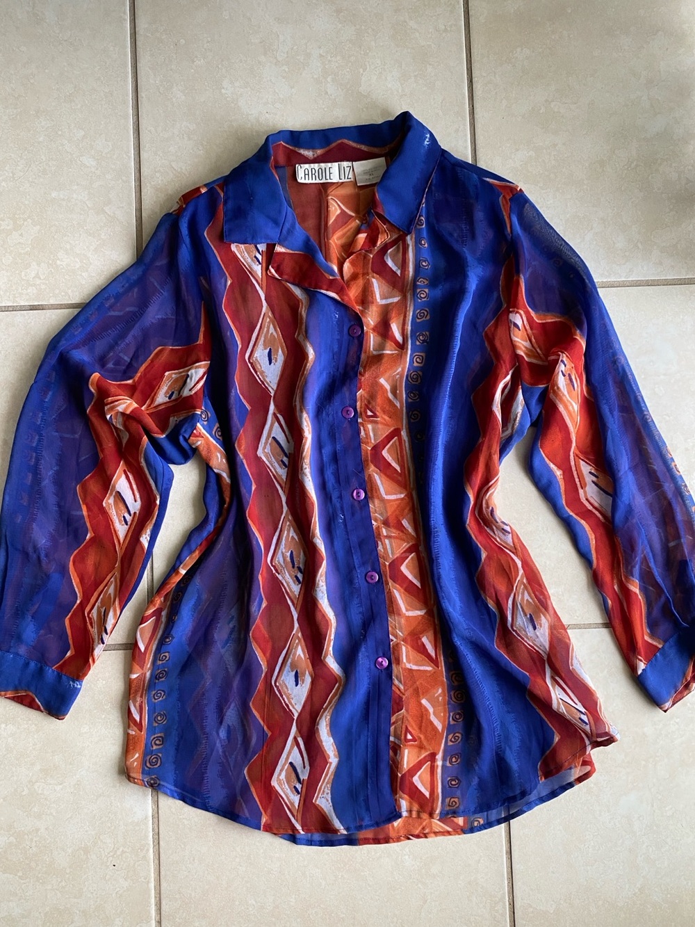 1980s Sheer blouse